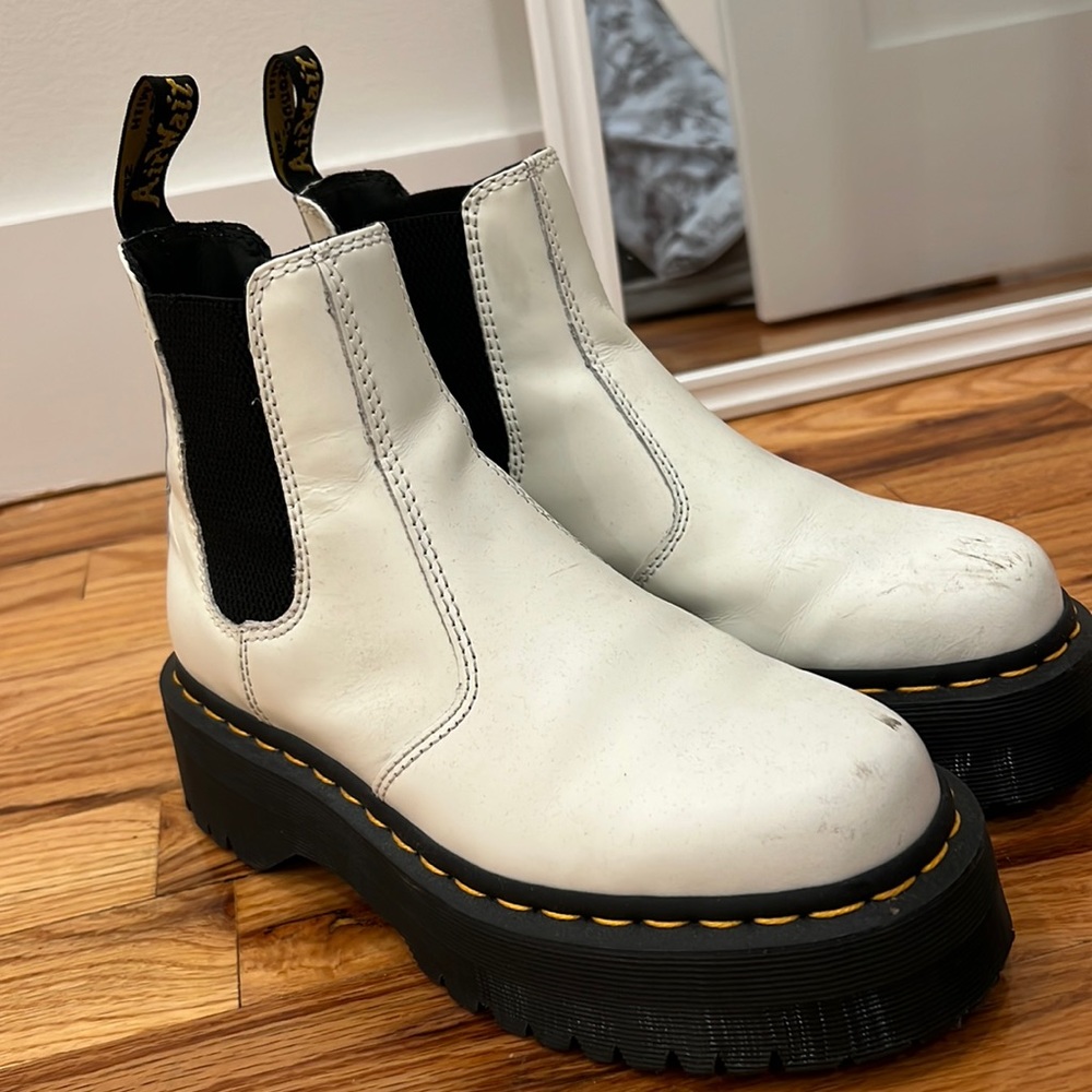 Dr. Martens white boots